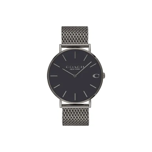 COACH Кварцевый механизм Мужские часы 41mm*7,5mm*20mm Черный