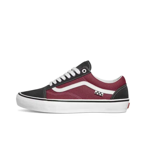 Vans Old Skool Collection Скейтборд Кроссовки Низкие Черные Красные Унисекс