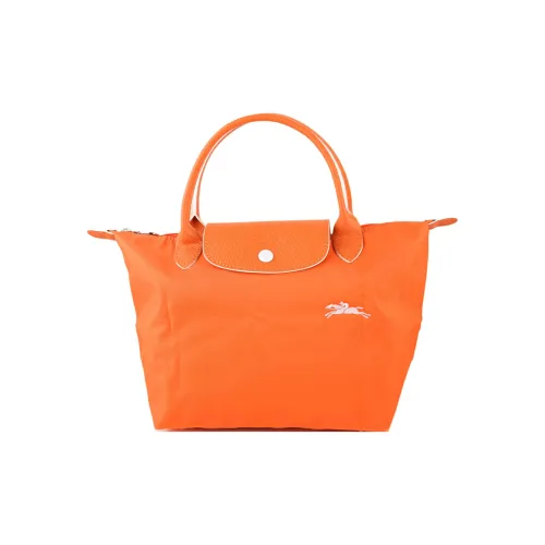 LONGCHAMP Холст и кожа Пельменная сумка Маленькая Женская Апельсин