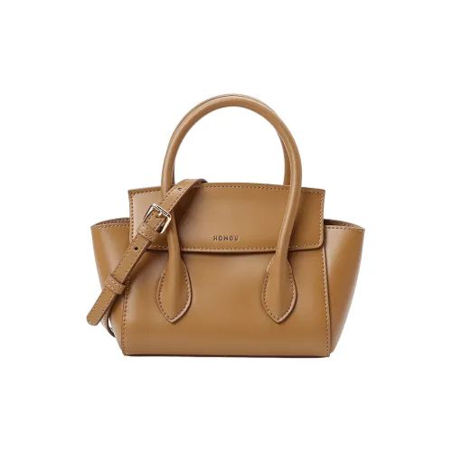 HONGU Коровья кожа Портативный Крылья Сумка Маленькая сумка Сумка через плечо Маленькая женская Коричневый