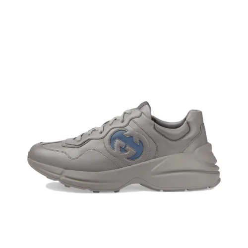 GUCCI Rhyton Low Топ Повседневная обувь 6 см Мужской Серый