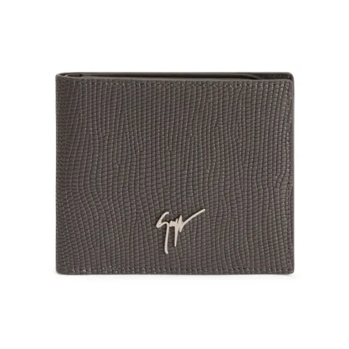 Giuseppe Zanotti GZ Leather Wallet Men's Dark Gray