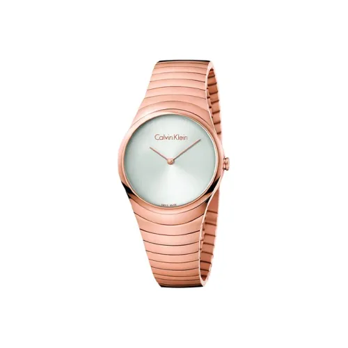 Calvin Klein Waltz Collection Женские часы Кварцевый механизм Ремешок из нержавеющей стали 33 мм Серебристый циферблат