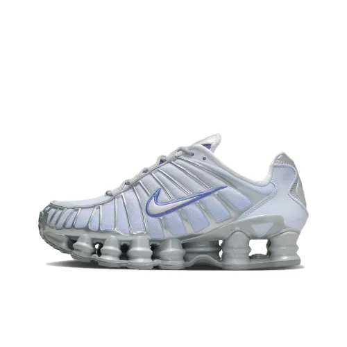 Nike Shox TL Series Беговые кроссовки Низкий Топ Серебряный Женские