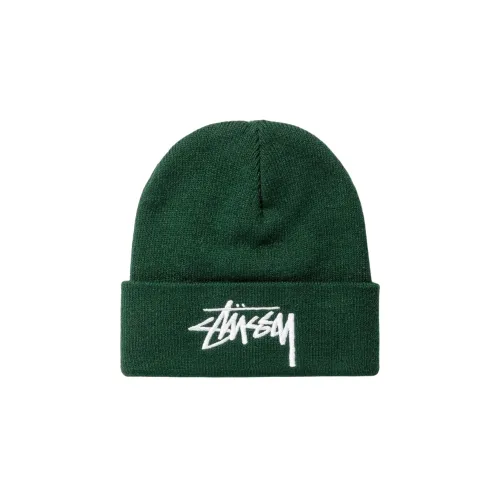Stussy Акриловая Шапка-Бини Зеленая Унисекс