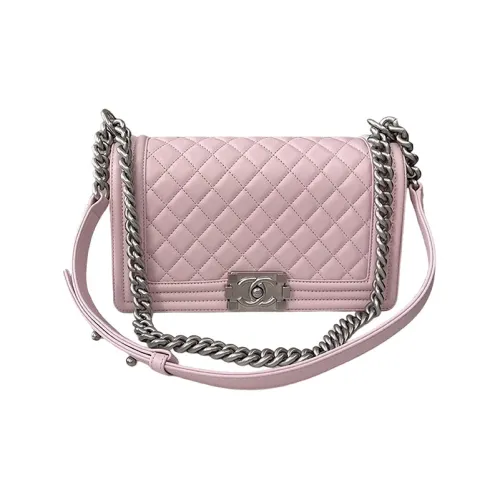 CHANEL LEBOY Корова Кожа Сумка через плечо Сумка на плечо Средняя Женская Розовая