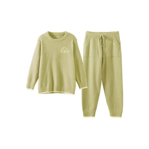 JINGYUN Зеленый цвет ростока Женские пижамные комплекты