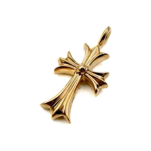 Chrome Hearts Белый циркон Подвески Унисекс Золото