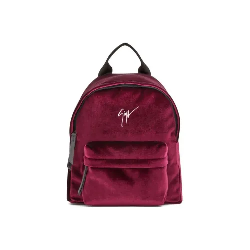 Giuseppe Zanotti GZ Велюр Рюкзак Женские Красный Фиолетовый