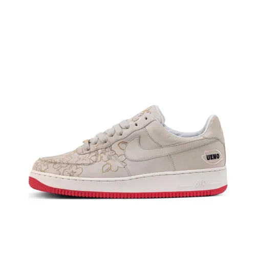 Nike Air Force 1 'Ueno SAKURA' Slip-resistant Low Top Скейтборд Кроссовки Мужские Бежевые