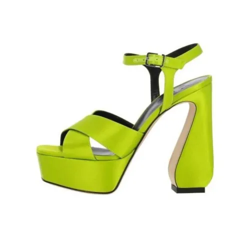 SERGIO ROSSI One Ремень Сандалии 4,5 см Женские Зеленые