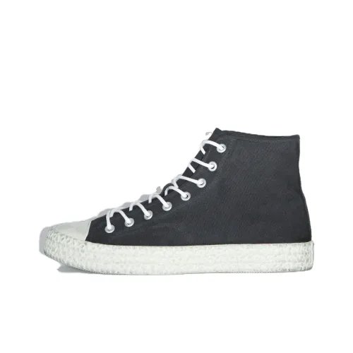 Acne Studios High-Top Canvas Shoes Мужские Черные