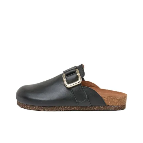 FLATTERED Cara Домашние тапочки 1 см Женские Черный Коричневый