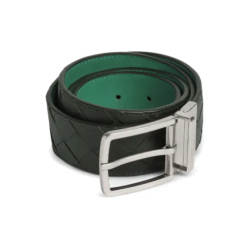 Bottega Veneta Кожа Коровья кожа Ремни Мужской Черный Ширина 3,5CM