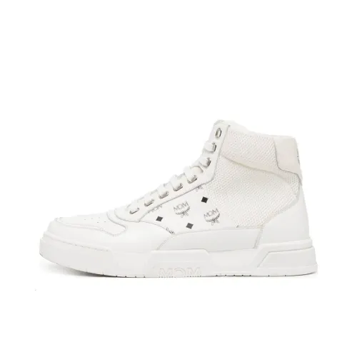 MCM Высокие Кроссовки для скейтбординга Мужские Белые