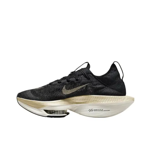 Nike Air Zoom Alphafly Next% 2 Беговые кроссовки Низкий Топ Черный/Золото Мужской