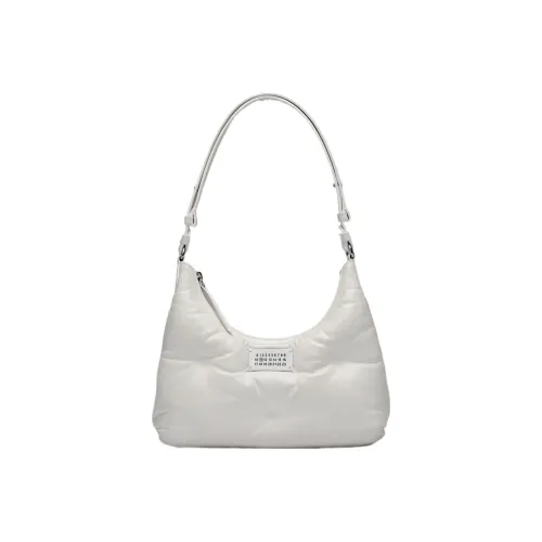 Maison Margiela Lambskin и Calfskin Хобо Сумка Сумка через плечо Маленькая Сумка Женская Белая