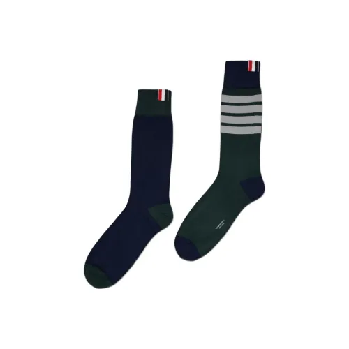 THOM BROWNE Зеленые Женские Носки MID до икры