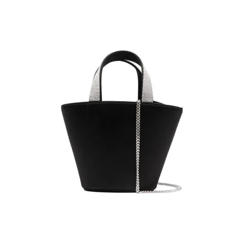 AMINA MUADDI Ткань Кристальная Сумка через плечо Сумка Мини Женская Черная