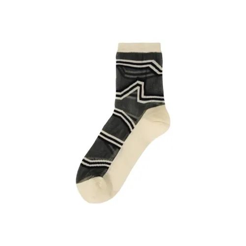 ISSEY MIYAKE Экрю Женские Носки MID до икры