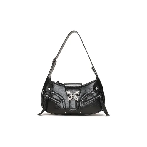 Omentar Microfiber Synthetic Leather And Cow Leather Crossbody Bag Small Women's Black Silver Оментар Микрофибра Синтетическая Кожа И Коровья Кожа Сумка через плечо Маленькая Женская Черная Серебряная