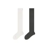 Над колено (Лунный белый + Ледниковый серый)