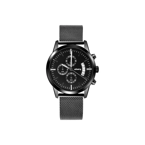 INFANTRY Кварцевый механизм Мужские часы 41мм*41мм*12,2мм Черный