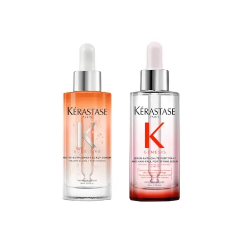 KERASTASE Укрепляющий Кератин + Королевский Уход для Корпуса Серум Набор из 2 шт 90 мл + Цветочно-Розовый 90 мл