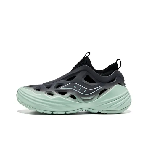 Saucony FOAM WEB Беговые кроссовки Низкий топ Серый Черный Зеленый Унисекс