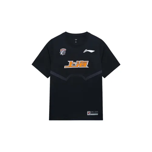 LINING CBA Collection Professional Basketball Collection Т-рубашка Мужская Черная