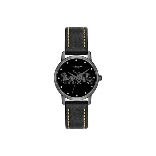 COACH Кварцевый механизм Женские часы 28 мм Черные