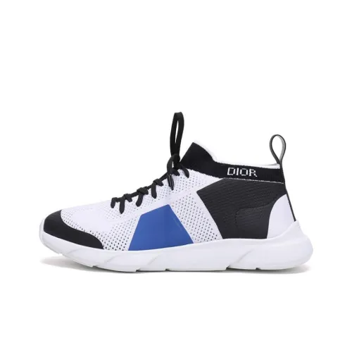 DIOR MID Топ Повседневная обувь Мужская Белый Синий Черный