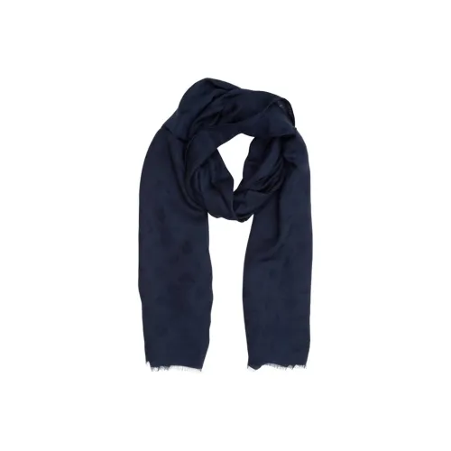 EMPORIO ARMANI Модал Вязаные Шарфы Мужской Синий
