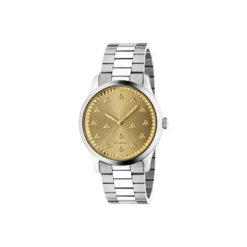 GUCCI Автоматический Механический Механизм Мужские Часы G Timeless Collection 42 мм Золото