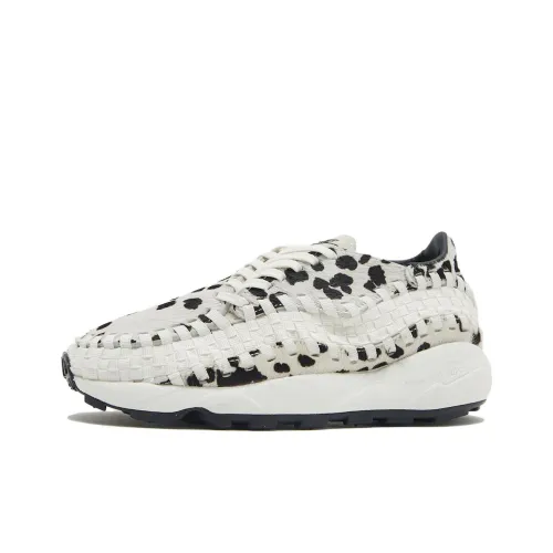 Nike Footscape Ткани вязаные 'Парус And Черный' Низкий Топ Повседневная обувь Женская Белый Черный