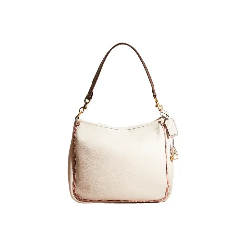 COACH Cary Кожа Тоут Сумка Сумка для покупок Сумка на плечо Большая Женская Белая