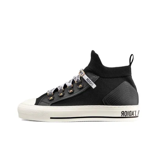 DIOR Walk'n'Dior Платформа Обувь MID Топ Стильный Скейтбординг Женские Черный