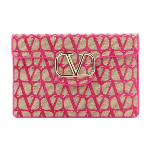 Valentino Ткань Клатч Стандартный Женский Розовый