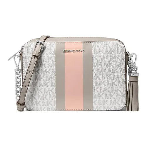 MICHAEL KORS Ginny Покрытый холст Сумка через плечо Средняя Женская Серый