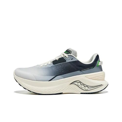Saucony Shift Flow Lingxun Амортизаторы Slip-resistant Низкий топ Беговые кроссовки Унисекс Серый Синий