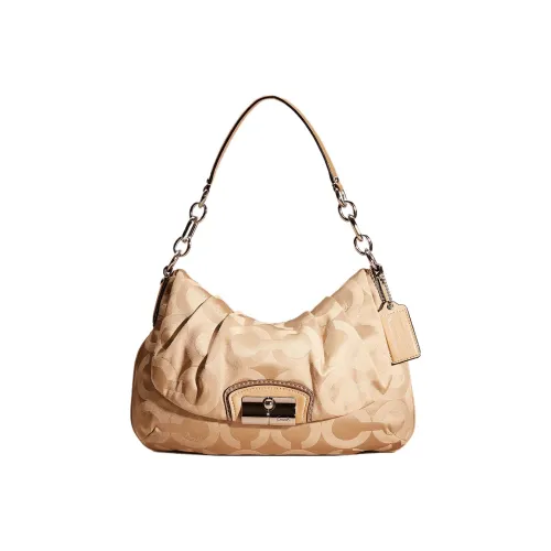 COACH Kristin Ткань Сумка Сумка через плечо Большая Женская Хаки