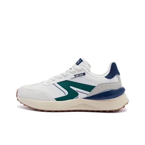 QIAODAN White 2,0 Амортизация и Дышащий Низкий Топ Беговые кроссовки Мужские Березовый Белый