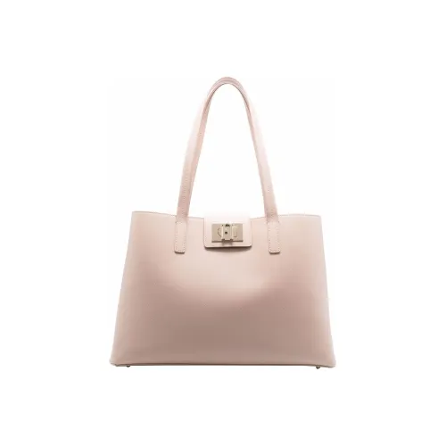 Furla 1927 Collection Кожа Тоут Сумка Сумка для покупок Сумка на плечо Сумка Большая Женская Розовая