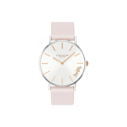 COACH Кварцевый механизм Женские часы 36 мм Серебряные
