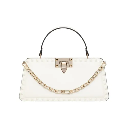 Valentino Rockstud Телячья кожа Сумка через плечо Сумка Обычная Женская Белая