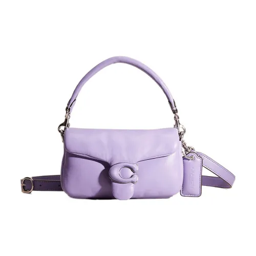 COACH Pillow Напп Кожа Облачная Сумка Сумка Сумка через плечо Сумка через плечо Маленькая Женская Фиолетовая