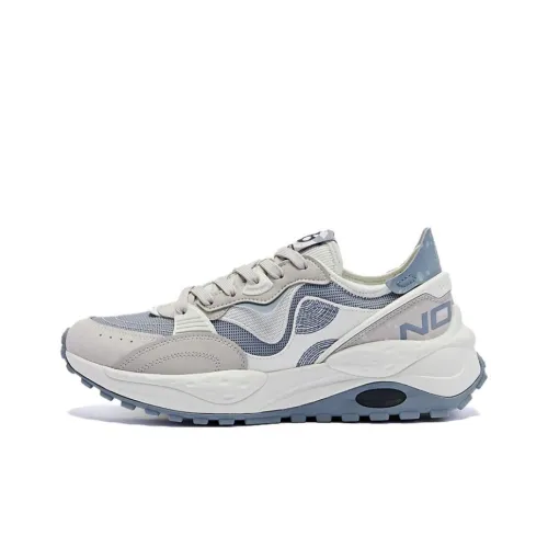 QIAODAN Mars Shoes Износостойкие и Легкие Низкие Повседневные Мужские Кроссовки Белые и Серые