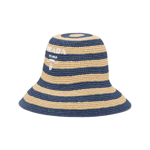 PRADA Волокно рафии Шляпа ведра Женская