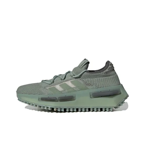 Adidas Originals NMD S1 Slip-resistant Low Top Casual Men's Green Adidas Originals NMD S1 Противоскользящий Низкий Топ Повседневный Мужской Зеленый
