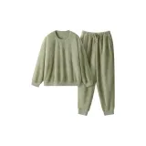 Мужской круглый шея-матча зеленый клетчатый